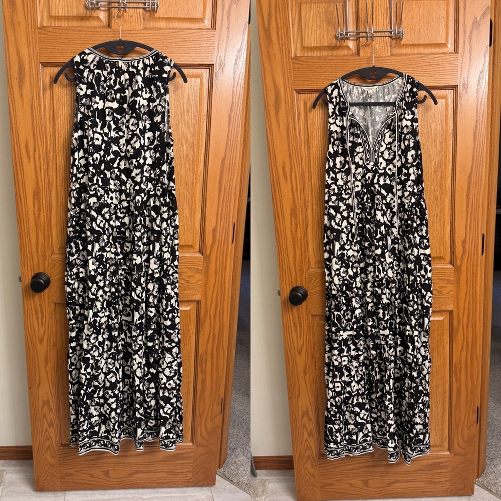 Max Studio Monochrome Patterned Dress